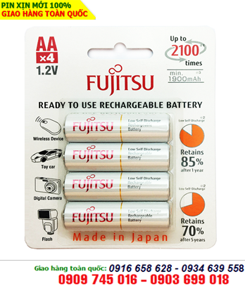 Fujitsu HR-3UTCEX(4B); Pin sạc AA2000mAh 1.2v Fujitsu HR-3UTCEX(4B) Type 2000mA _Min 1900mAh